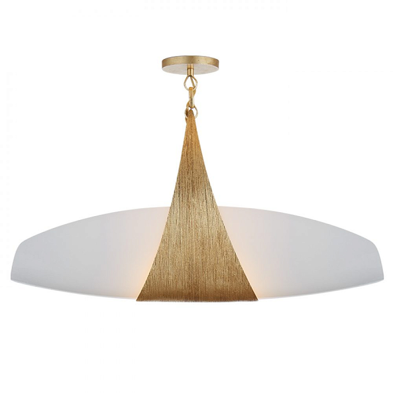 Люстра Utopia Large Linear Bath Pendant, Gild Золотой Белый Люстра Utopia Large Linear Bath Pendant, Gild Золотой Белый в Рязани | Loft Concept