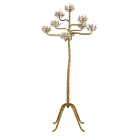 Торшер золотой в виде растения Golden Flower Glade варинант исполнения - 2 | Loft Concept в Рязани