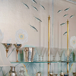 Обои ручная роспись Jakuchu Original colourway on Tarnished Silver gilded paper варинант исполнения - 1 | Loft Concept в Рязани