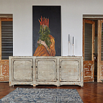 Комод в винтажном стиле с 3-мя дверцами Cardenas Chest of Drawers Vintage Beige варинант исполнения - 2 | Loft Concept в Рязани