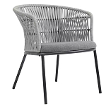 Кресло с декоративным плетением на спинке и подлокотниках Armchair Weaving варинант исполнения - 2 | Loft Concept в Рязани