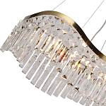 Люстра подвесная волнистой формы с хрустальными подвесками Ludivine Lighting варинант исполнения - 3 | Loft Concept в Рязани