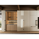 Кухонный гарнитур из камня и дерева с раздвижными дверцами TIVALÌ 2.0 Dada Engenereed Kitchen варинант исполнения - 2 | Loft Concept в Рязани