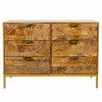 Комод с выдвижными ящиками и фактурным фасадом Termite варинант исполнения - 1 | Loft Concept в Рязани