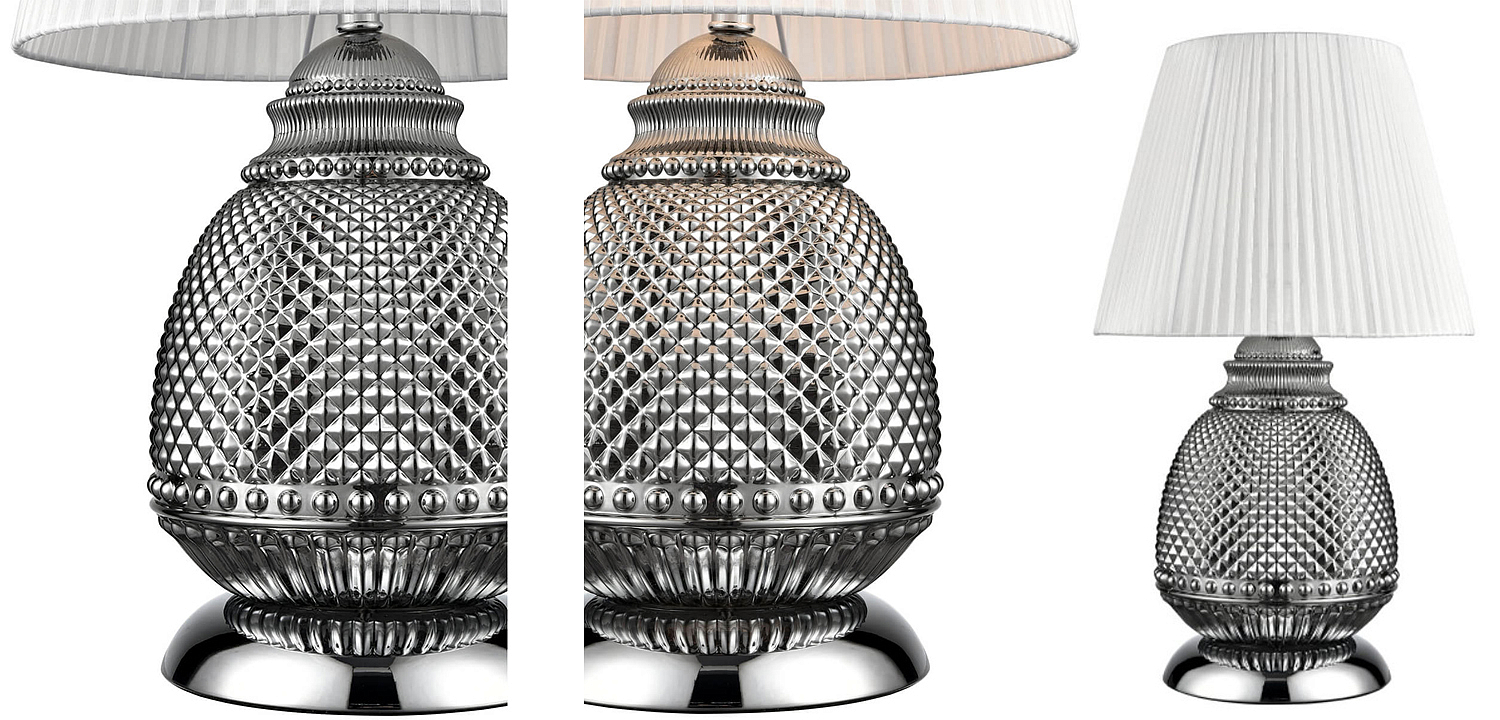 Настольная лампа Gloria Chrome Table Lamp Настольная лампа Gloria Chrome Table Lamp - Loft-Concept в Рязани