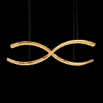 Люстра волнистой формы с фактурным хрустальным плафоном Light Delight варинант исполнения - 1 | Loft Concept в Рязани