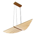 Люстра в виде распахнутых крыльев из тонких металлических планок Flight of Freedom варинант исполнения - 3 | Loft Concept в Рязани