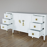 Большой Комод-буфет Elsa Dreams White с ящиками варинант исполнения - 6 | Loft Concept в Рязани