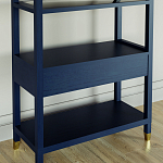 Стеллаж Elsa Dreams Blue со стеклянными полками и ящиком варинант исполнения - 6 | Loft Concept в Рязани