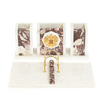Настольный письменный набор из мрамора и креноида с гербом России Marble Accessory варинант исполнения - 1 | Loft Concept в Рязани