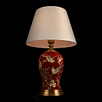 Настольная лампа бордовая с изображением птиц Slip Away варинант исполнения - 4 | Loft Concept в Рязани