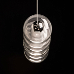 Люстра линейная с 6-ю прозрачными стеклянными плафонами округлой формы HANDLE GRAPE варинант исполнения - 7 | Loft Concept в Рязани