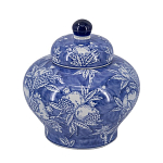 Ваза с крышкой в китайском стиле Гранатовое дерево Blooming Pomegranate варинант исполнения - 7 | Loft Concept в Рязани