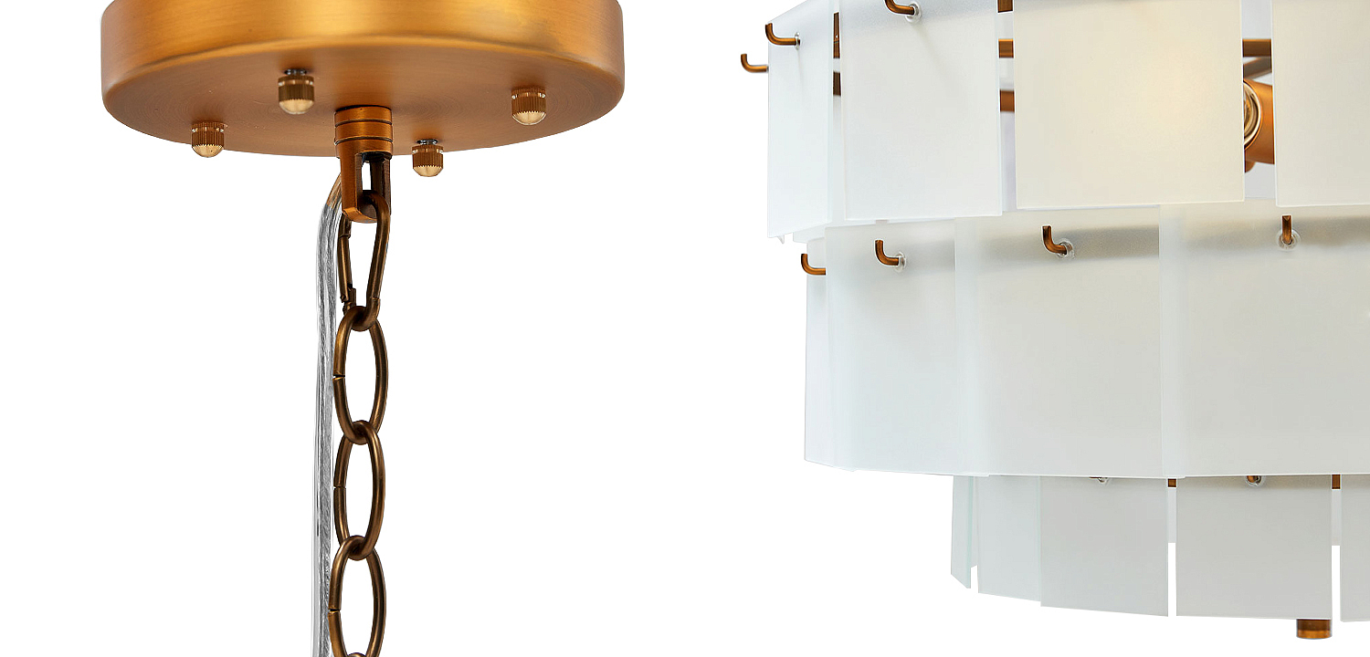 Люстра Glass Square Plates Chandelier Люстра Glass Square Plates Chandelier - Loft-Concept в Рязани