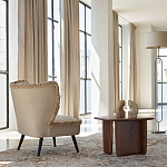 Кресло с декором бахрома Linen Fringe Chair Beige варинант исполнения - 8 | Loft Concept в Рязани