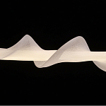 Люстра горизонтальная с волнистым белым плафоном Golden Swirl варинант исполнения - 6 | Loft Concept в Рязани