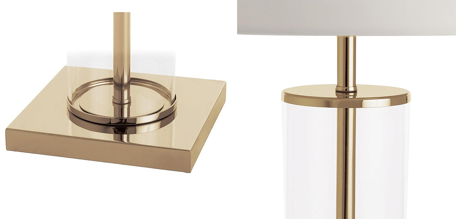 Настольная лампа Ticiana Glass Tube Table lamp gold Настольная лампа Ticiana Glass Tube Table lamp gold - Loft-Concept в Рязани