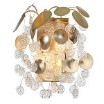 Бра с декоративными подвесками из прозрачного стекла в форме монеток FAIRYTREE Light варинант исполнения - 2 | Loft Concept в Рязани