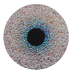 Бра круглое стеклянное с морозным эффектом Heterochromia варинант исполнения - 2 | Loft Concept в Рязани