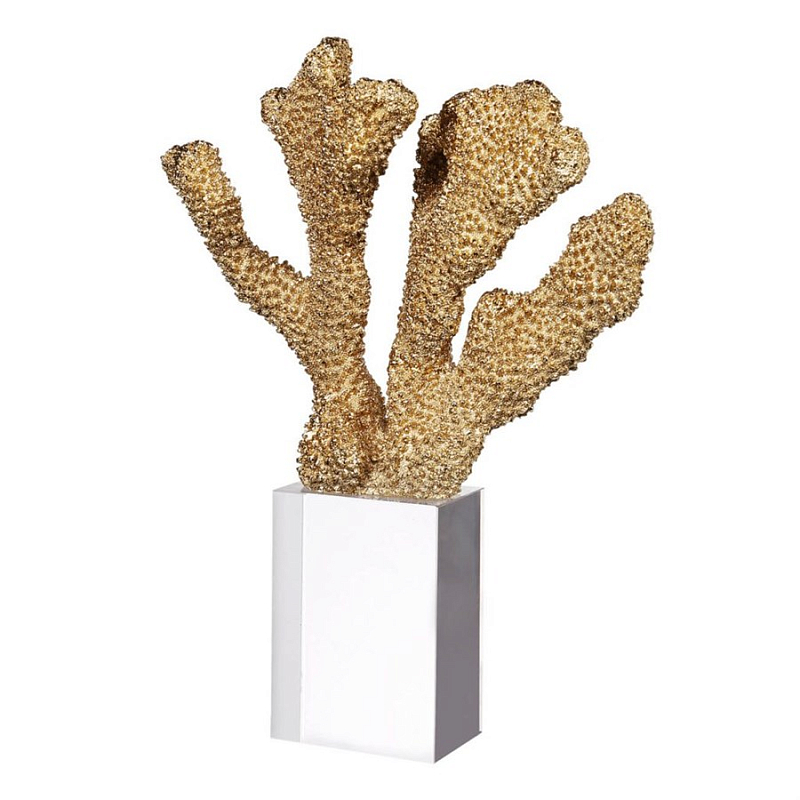 Статуэтка Gold Sea Cactus Золотой Прозрачный Статуэтка Gold Sea Cactus Золотой Прозрачный в Рязани | Loft Concept