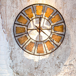 Часы настенные из металла в стиле лофт Clock with History варинант исполнения - 2 | Loft Concept в Рязани