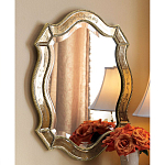 Зеркало настенное овальное в раме цвета шампань Mirror Splashes варинант исполнения - 1 | Loft Concept в Рязани