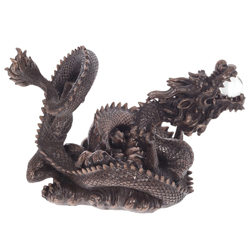 Декоративная статуэтка Дракон Fuzanglong Dragon Dark Bronze Statuette Темная бронза Прозрачный Декоративная статуэтка Дракон Fuzanglong Dragon Dark Bronze Statuette Темная бронза Прозрачный в Рязани | Loft Concept