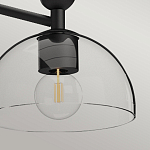 Люстра с 3-мя прозрачными полусферическими плафонами из стекла Alora Mood варинант исполнения - 8 | Loft Concept в Рязани