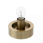 Настольный светильник с плафоном из затемненного стекла с рельефным узором Glass lampshade with Relief Pattern варинант исполнения - 2 | Loft Concept в Рязани