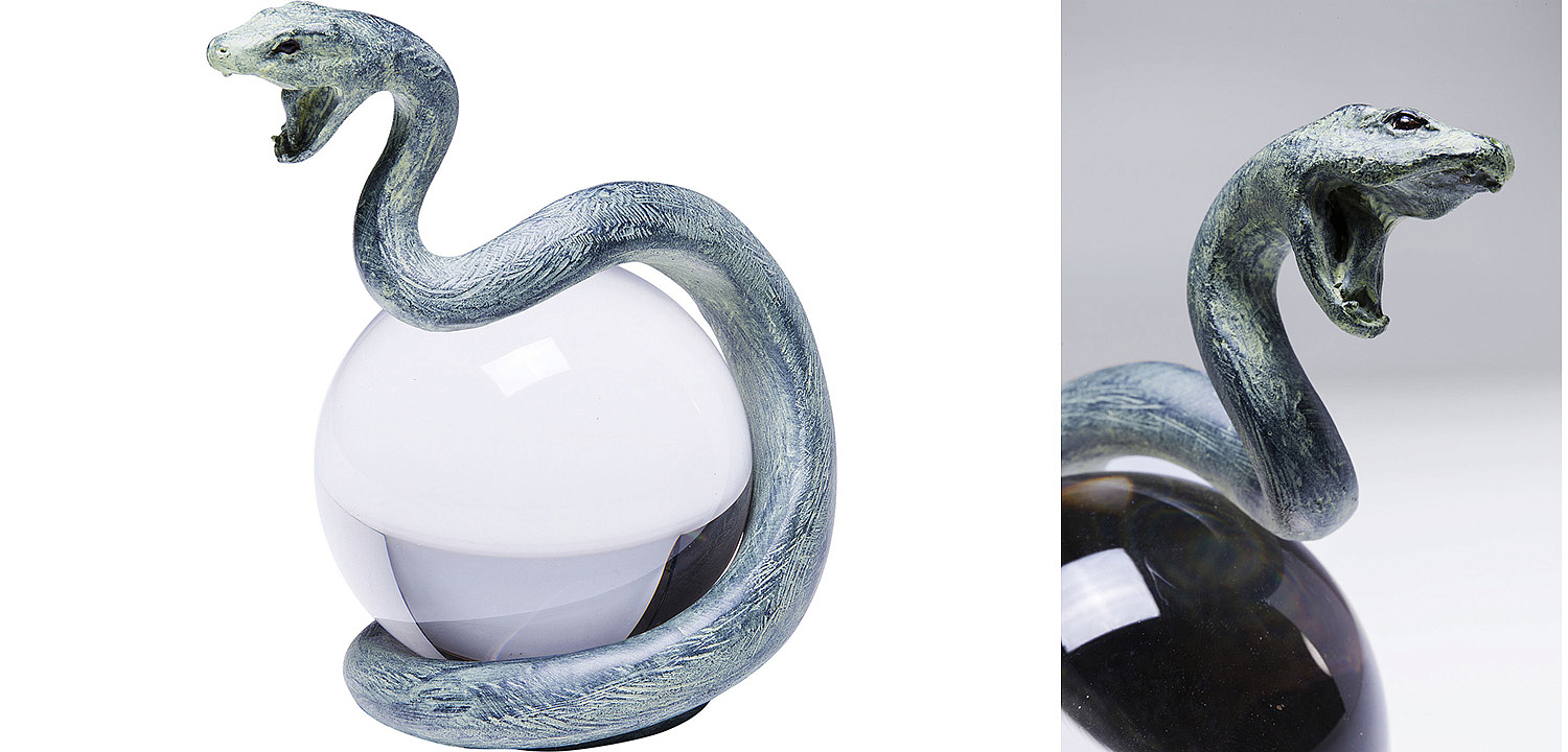 Статуэтка Змея на прозрачном шаре - Loft-Concept в Рязани