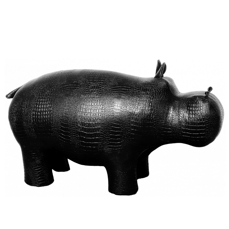 Пуф Бегемот Poof Hippo black Черный в Рязани | Loft Concept 