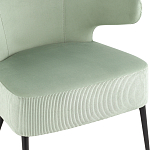 Современное мягкое кресло на металлических ножках Rakush Pistachio варинант исполнения - 6 | Loft Concept в Рязани