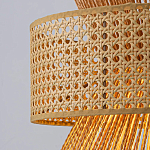 Подвесной светильник с абажуром из натуральных материалов Light Inside the Cell варинант исполнения - 4 | Loft Concept в Рязани