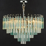 Дизайнерская люстра AQUA Blue Lagoon бирюзовое стекло несколько ярусов варинант исполнения - 6 | Loft Concept в Рязани