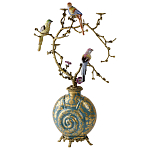 Бронзовый подсвечник Птичий рай Flora варинант исполнения - 2 | Loft Concept в Рязани