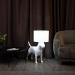 Лампа COLLECTION OF DOGS с абажуром Бультерьер варинант исполнения - 3 | Loft Concept в Рязани