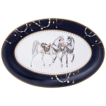 Сервиз обеденный из фарфора с изображением лошадей на 6 персон 23 предмета Porcelain Horse Set варинант исполнения - 2 | Loft Concept в Рязани