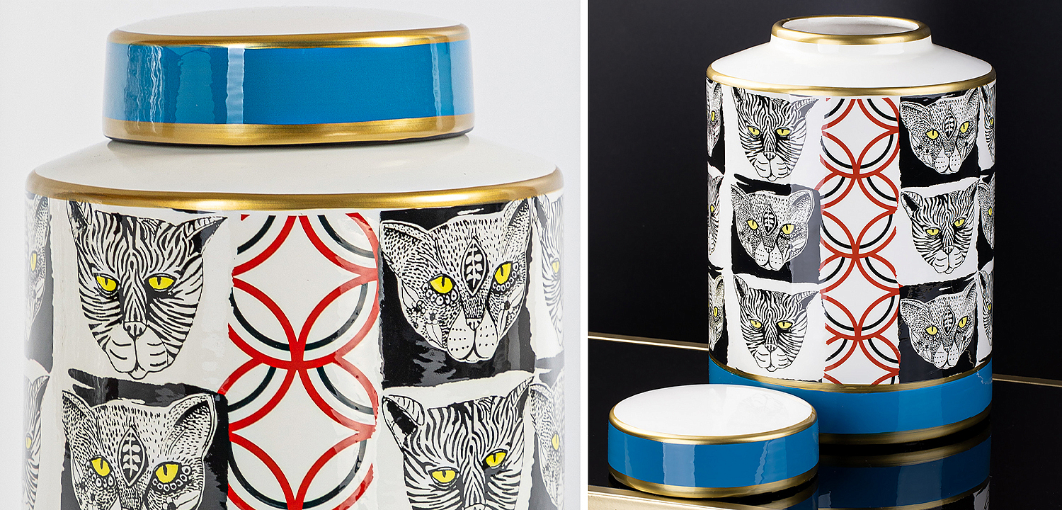 Ваза с крышкой Cats Vase Ваза с крышкой Cats Vase - Loft-Concept в Рязани