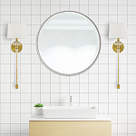 Бра с белым абажуром в форме конуса и прозрачным декоративным кольцом Quoizel варинант исполнения - 13 | Loft Concept в Рязани