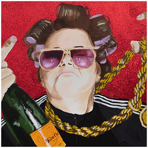 Картина Heiress Billionairess Came To Party in Red