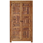 Этнический шкаф с орнаментом резьба из дерева Indian Antique Furniture варинант исполнения - 3 | Loft Concept в Рязани