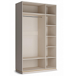 Шкаф трёхдверный с 1-ой зеркальной дверью Satin Furniture варинант исполнения - 3 | Loft Concept в Рязани