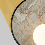 Бра с каменным диском в металлической раме Sandstone Painting варинант исполнения - 2 | Loft Concept в Рязани