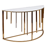 Консоль приставная полукруглая на основании золотого цвета Interior Accent варинант исполнения - 1 | Loft Concept в Рязани