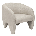 Дизайнерское кресло мягкое в белой обивке White Canvas варинант исполнения - 1 | Loft Concept в Рязани