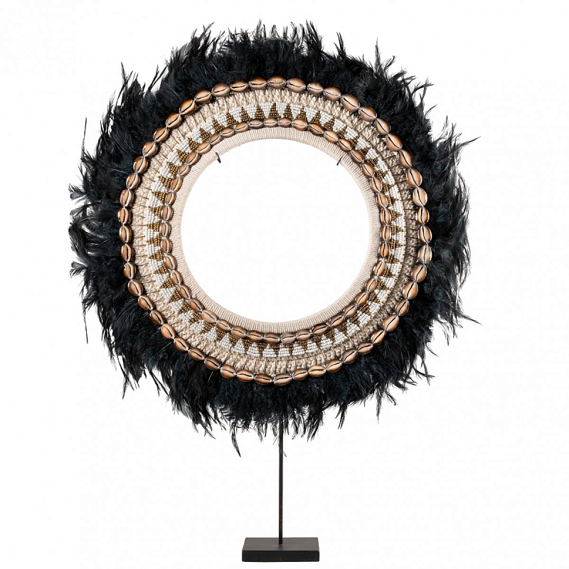 Ожерелье versmissen на подставке JUJU BLACK FEATHER ON STAND Черный Ожерелье versmissen на подставке JUJU BLACK FEATHER ON STAND Черный в Рязани | Loft Concept