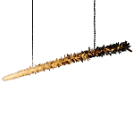 Люстра линейная светодиодная из необработанных кристаллов Mountain Comet варинант исполнения - 5 | Loft Concept в Рязани