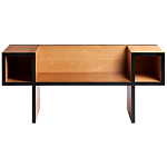 Дизайнерская скамейка  Canton  Beech and Black Bench варинант исполнения - 1 | Loft Concept в Рязани