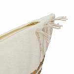 Чехол на подушку с вышивкой в виде геометрических узоров Beige Calista Rect варинант исполнения - 3 | Loft Concept в Рязани