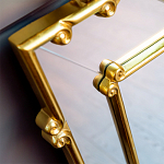 Зеркало прямоугольное Golden Classic Ornament Mirror варинант исполнения - 3 | Loft Concept в Рязани